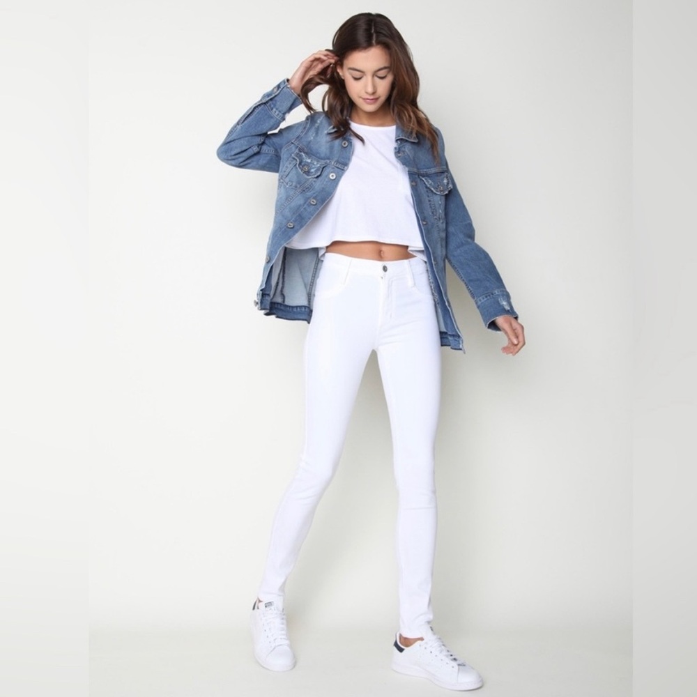 James Jeans White High Class Skinny Jeans 27